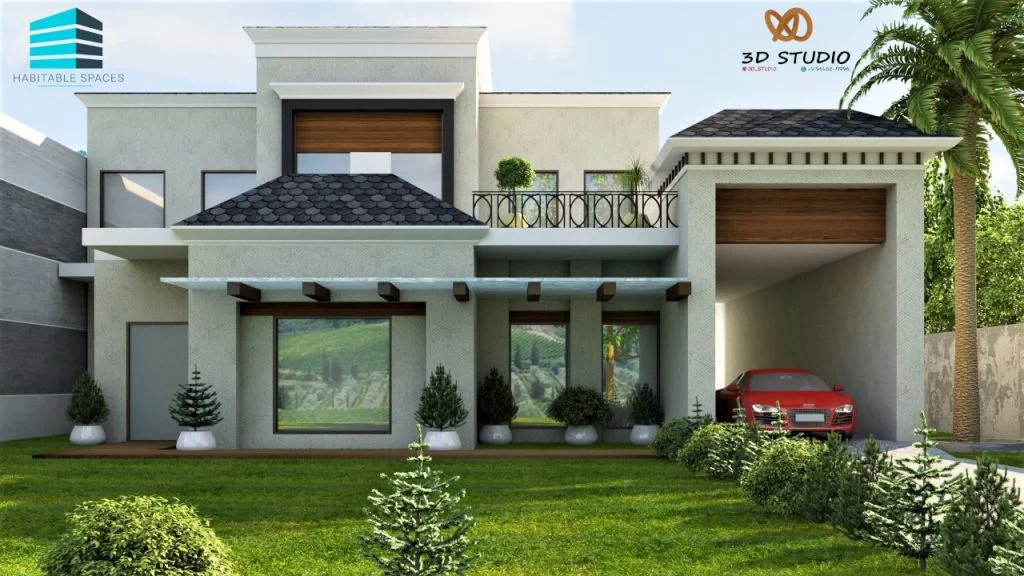 Corner elevation study