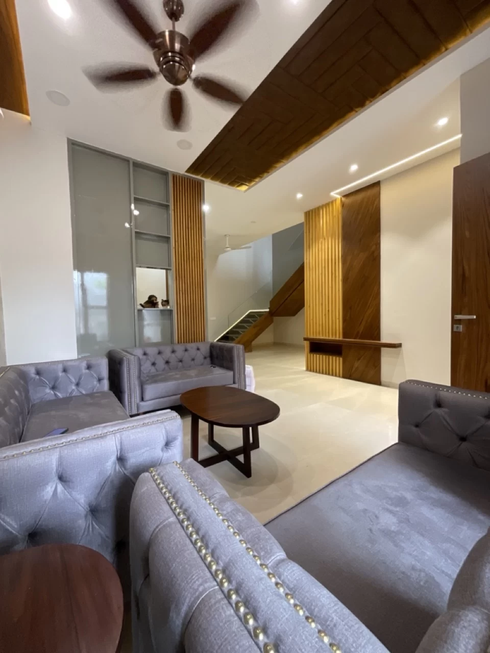 Vertical view of a room corner