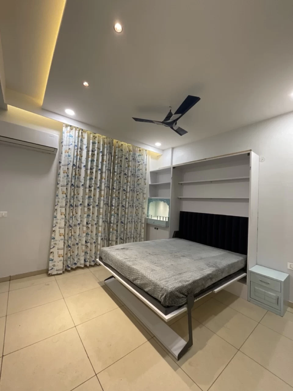 Bedroom lighting detail