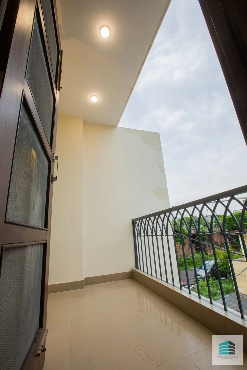Vertical view of the living room