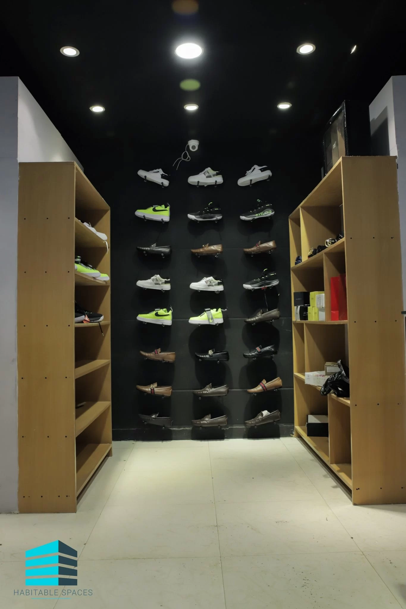 Vertical view of the store